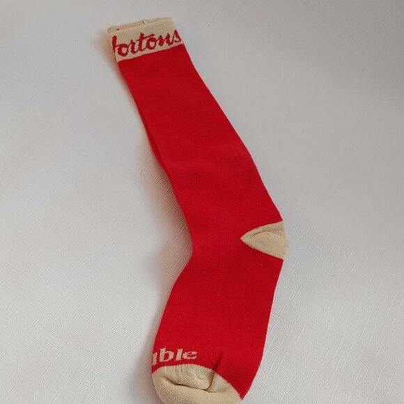 Vintage Tim Hortons Tube Socks NEW "Double Double" - Picture 2 of 3